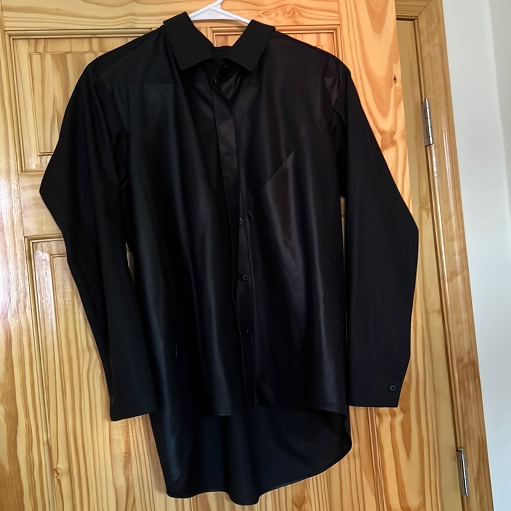 Vintage Issey Miyake 132 5 Button down - black sheen (sz 2)